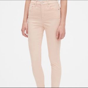 Pink gap corduroy slim pants.